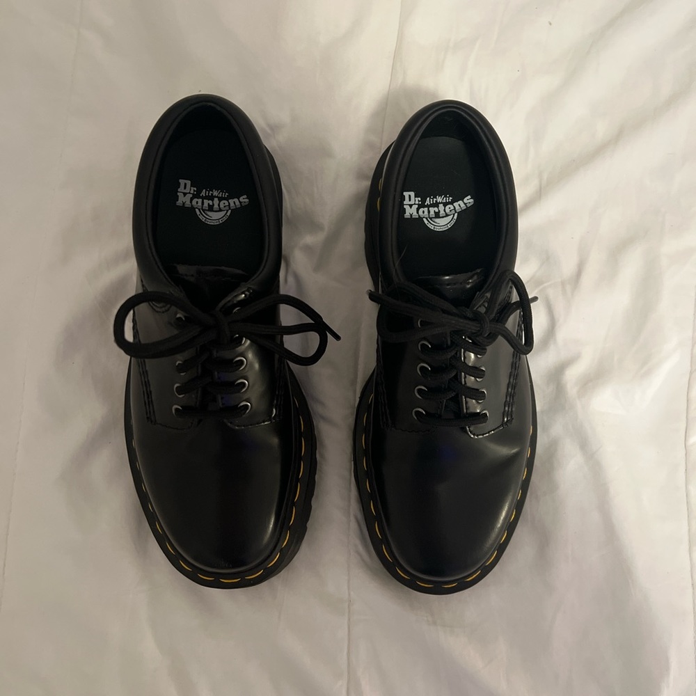 Dr. Martens 8053 Polished Smooth Platform Shoes
